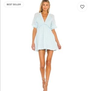 Lovers & Friends Finnegan Dress in Sky Blue